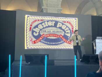 Io sul palco che presento il mio talk